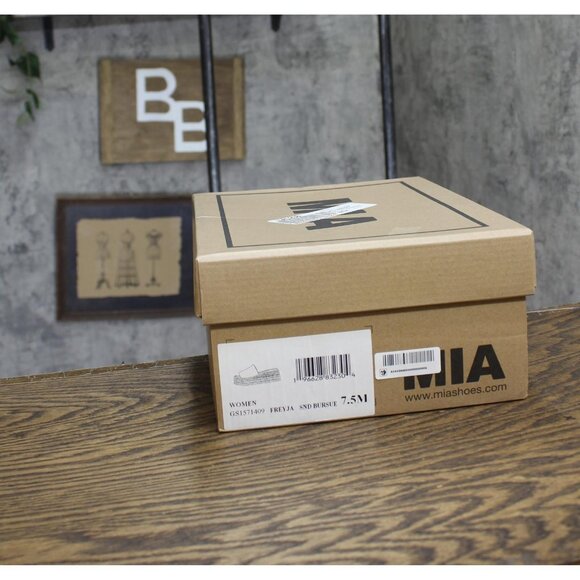 NWT MIA Womens Freyja Slip-On Wedge Sandals GS1571409 Sand Brown 7.5M - Picture 11 of 11